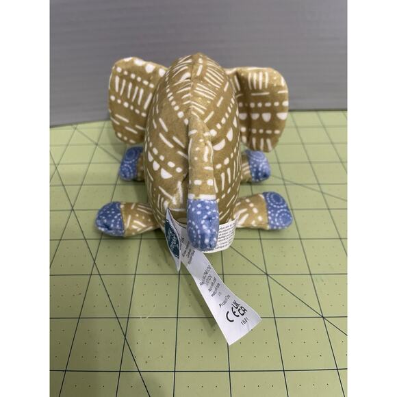 Mary Meyer Rattle Boho Elephant Plush Stuffed Animal Baby Toy Infant 5.5" Green - Picture 4 of 13